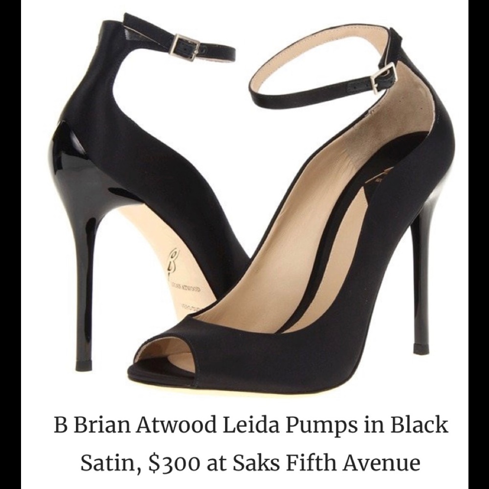 B Brian Atwood Leida Satin Pumps